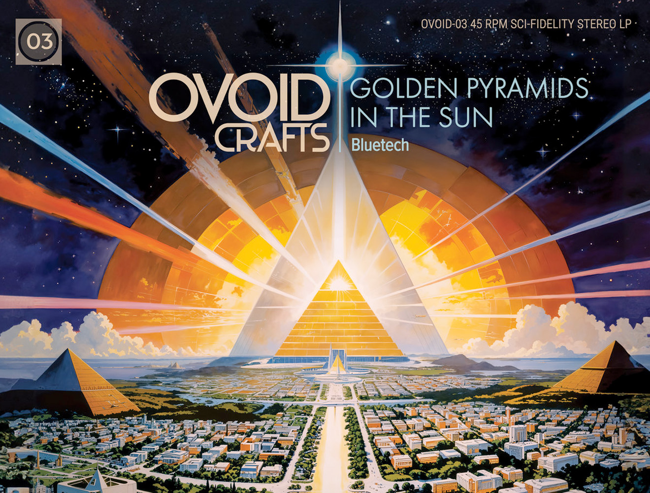 Golden Pyramids in the Sun